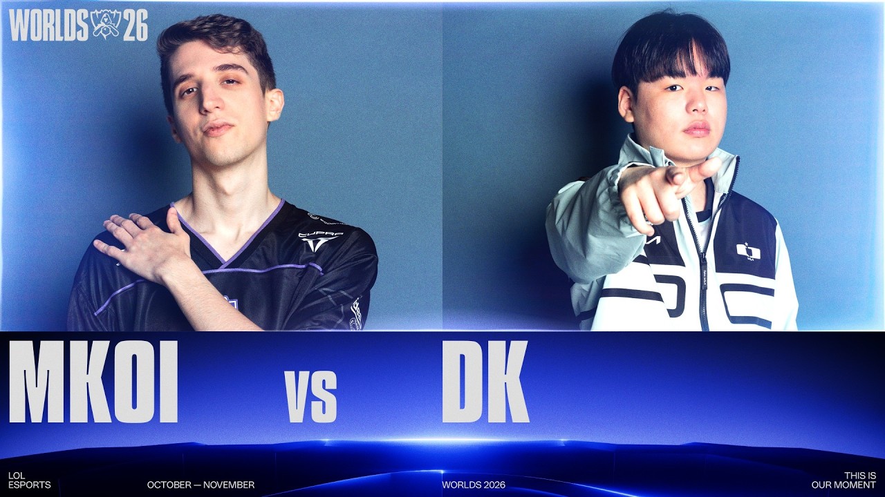 Vídeo: 🎬 MKOI vs. DK | WORLDS 2026 | Swiss Stage | Day 03