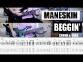 Måneskin - Beggin' (Bass & Guitar Cover + Screen Tabs)