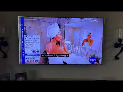 HSN Host suggests that you can wear bath towel around town as a "Turban"