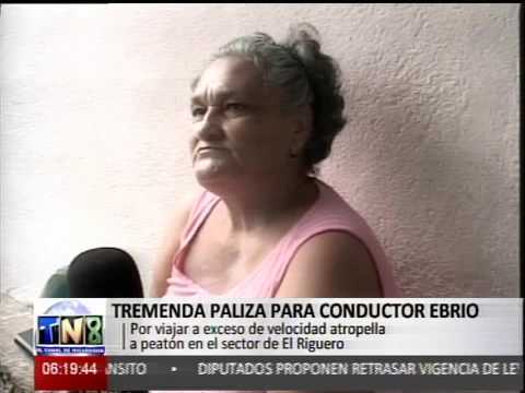 GOLPEAN A CONDUCTOR EBRIO