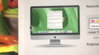 Apple iMac Computer - enlarge screen display