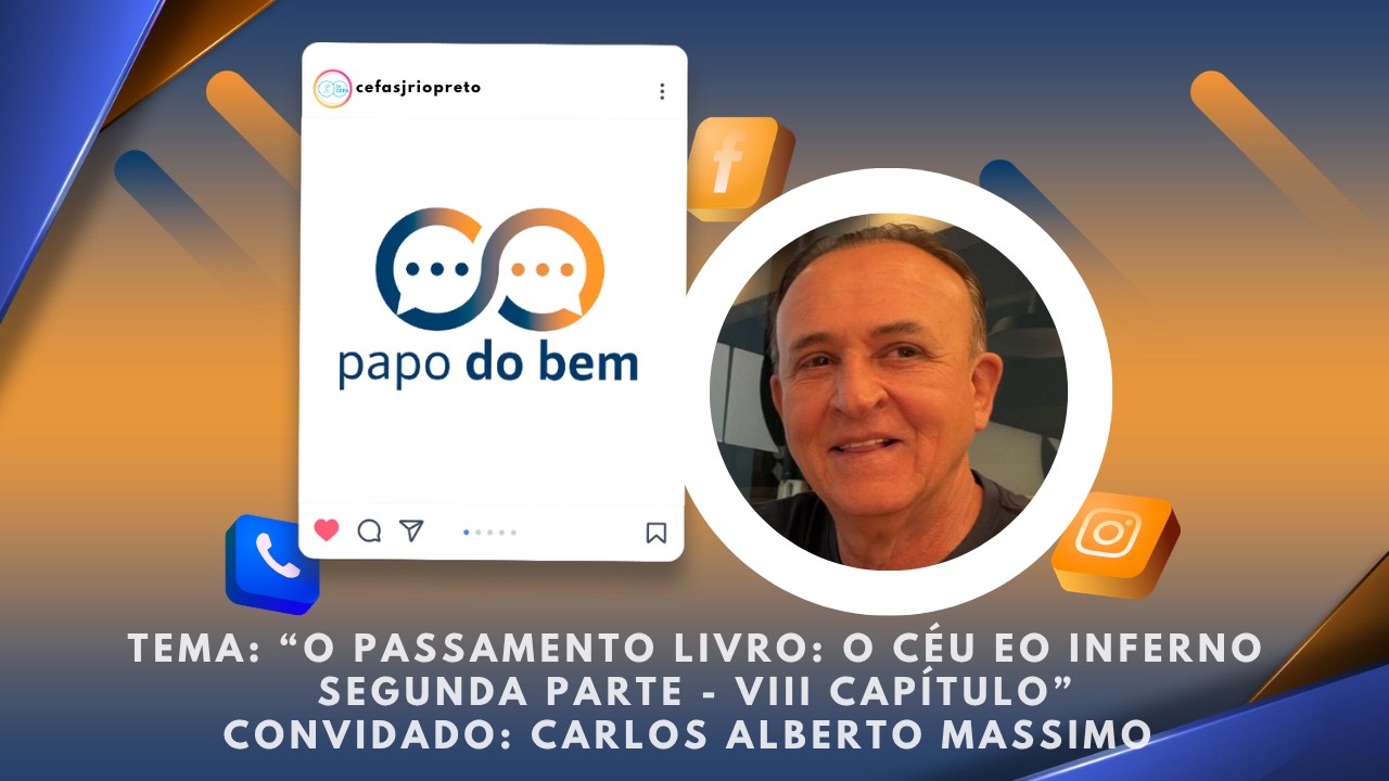 O Passamento Livro:O Céu e o Inferno Segunda Parte - VIII Capítulo com Carlos Alberto Massimo.