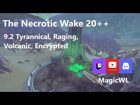 Mythic +20 The Necrotic Wake | Tyrannical, Raging, Volcanic, Encrypted | Demo Warlock PoV