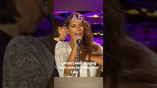 Leona Lewis singing high note in A Moment Like This #leonalewis #ytshorts #liveperformance