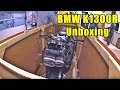 BMW K1300R Unboxing, walk around, first run ...