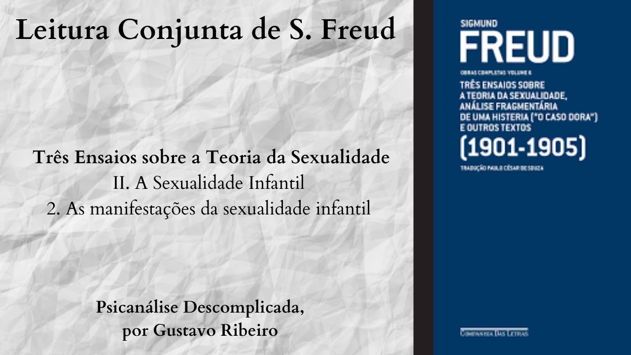 Três Ensaios Sobre a Teoria da Sexualidade I As manifestações da sexualidade infantil