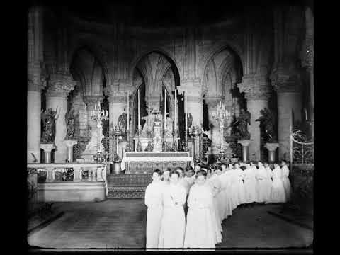 1931: Notre-Dame Cathedral boychoir sings "Adeste Fideles" / "O Come, All Ye Faithful"