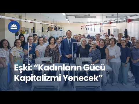 Bornova'da Başkan Eşki'den Tekstil Kursiyerlerine Ziyaret