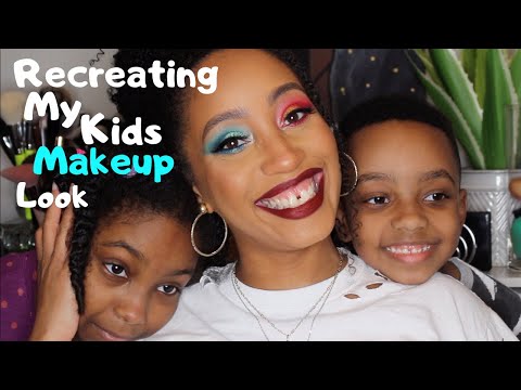 Recreating My Kids' MakeUp Look (Episode 2! LOL)