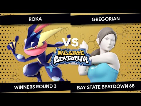 Bay State Beatdown 68 - Roka (Greninja) vs. Gregorian (Wii Fit Trainer) - Winners Round 3