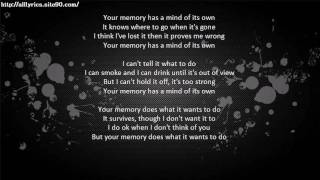 WILLIE NELSON Your Memory Has A Mind Of Its Own Lyrics