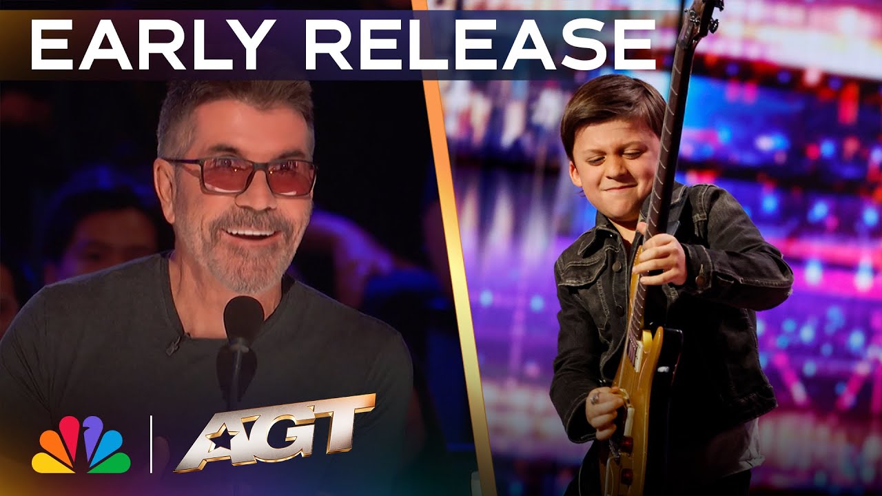 Early Release: 10-Year-Old Guitar Prodigy Bay Melnick Virgolino SHOCKS The Judges! | AGT 2025 - YouTube