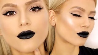 Chit Chat GRWM | Flawless Skin, Bold Winged Liner, Matte Black Lips