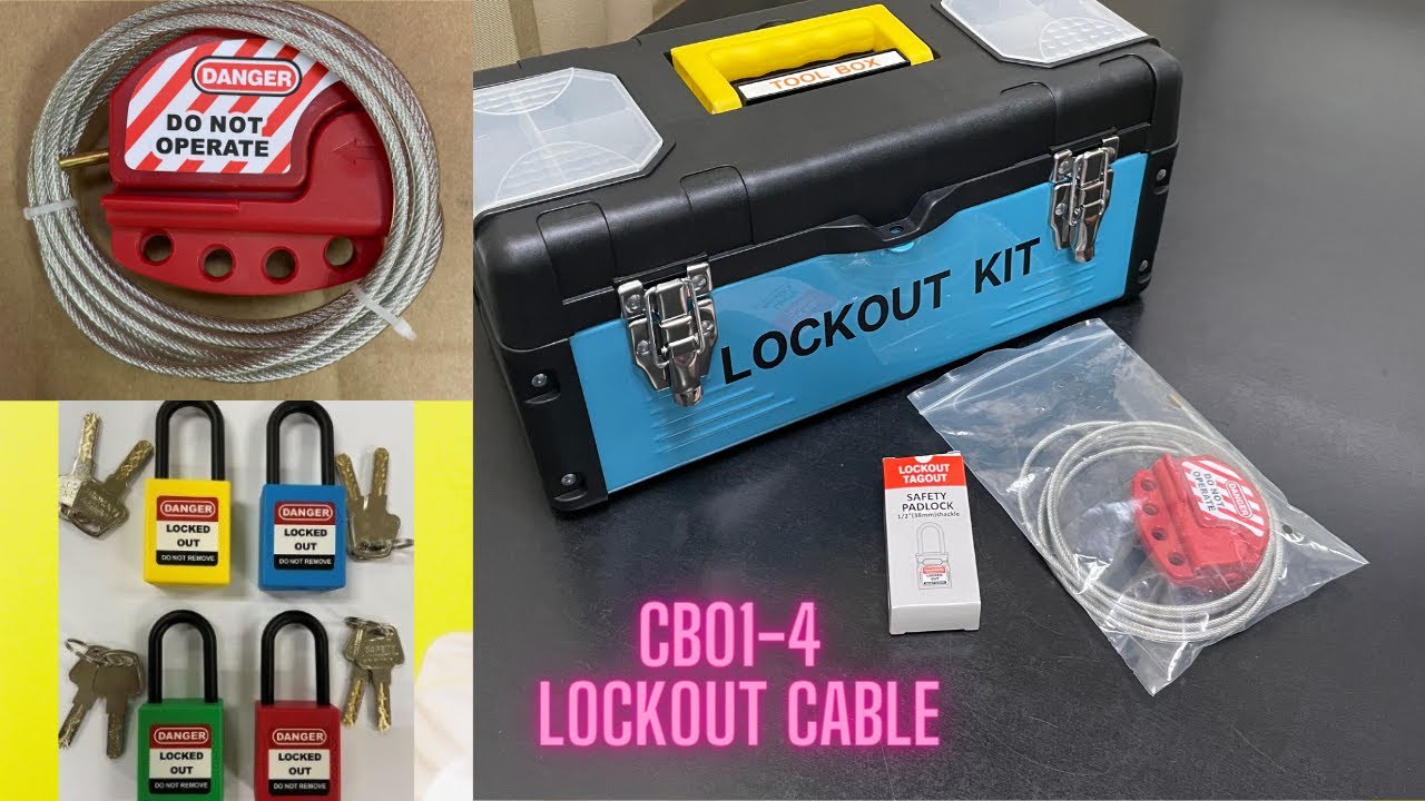 How to use CB01-4 Lockout Steel Wire Cable | Adjustable Steel Cable Lockout