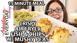 Air Fryer Fish & Chips | Crispy Salt & Vinegar Crusted Cod Recipe