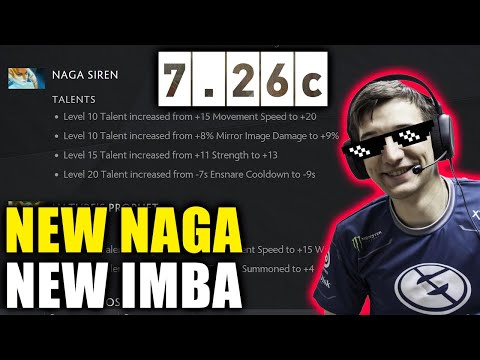7.26 Naga Siren is IMBA. ARTEEZY New Hero To Stay as TOP 1 Rank DotA 2.