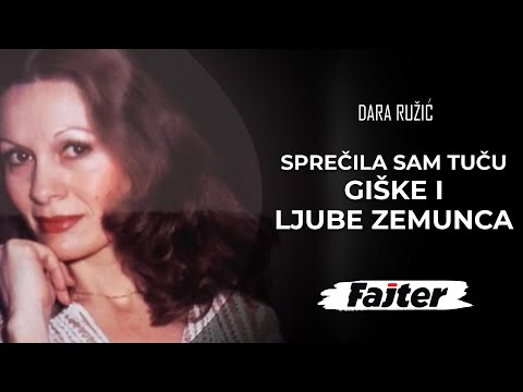 DARA RUŽIĆ: MOLILA SAM NAČELNIKA POLICIJE DA SPREČI TUČU DO SMRTI GIŠKE I LJUBE ZEMUNCA