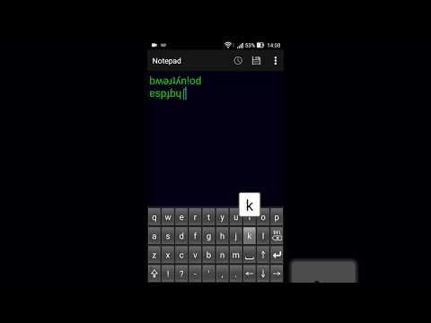 Upside down keyboard