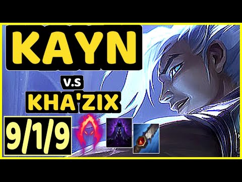 KARASMAI (KAYN) vs KHA'ZIX - 9/1/9 KDA JUNGLE CHALLENGER GAMEPLAY - NA
