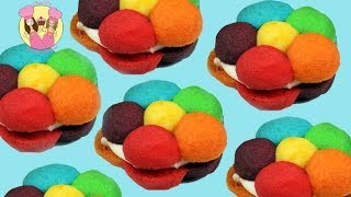 3D RAINBOW FLOWER COOKIES Tutorial by Charli's crafty kitchen - how to baking