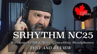 Video thumbnail for Srhythm NC25 Wireless ACTIVE Noise Cancelling Headphones | Best Under $50? by Greg Toope