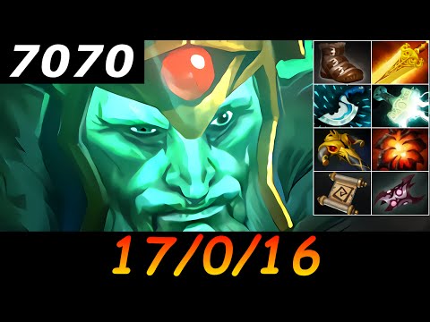 Dota 2 Wraith King 7070 MMR 17/0/16 (Kills/Deaths/Assists) Ranked Full Gameplay