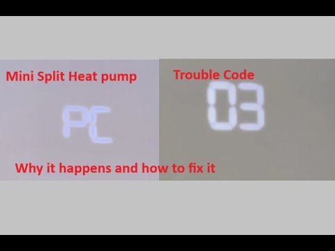 PC03 CODE ON MINI SPLIT HEAT PUMP - WHAT DOES IT MEAN AND HOW TO FIX
