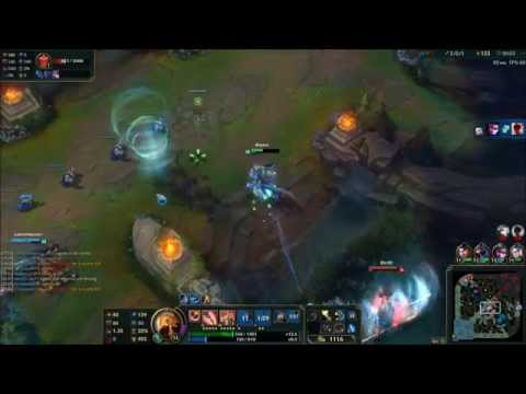 LoL- Azir Wall vs Yasuo Knock-Up