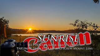 R5 / PENTAX Super Multi Coated TAKUMAR 24mm F/3.5 MF M42 Screw Mount Lens sunrise over Lake Casitas🌅