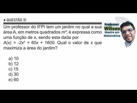 Questão 31: IFPI Exame Classificatório 2024.1 Integrado - Prova de matemática