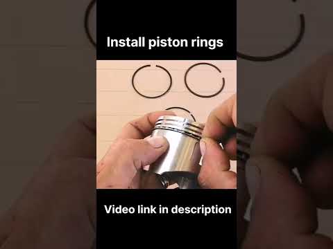 How to Install Piston Rings for small engine