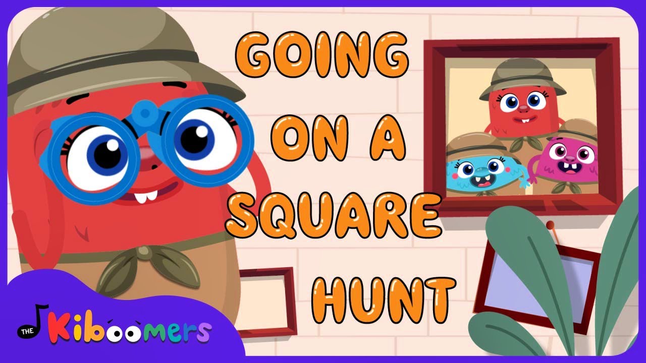 Going on a Square Hunt - The Kiboomers Shapes Songs for Preschoolers