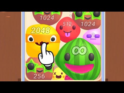 🍉 Melon Slime Hero - smile watermelon game ( jelly 2048, blob merge 3d ) Gameplay