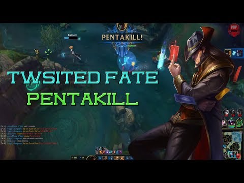 Twsited Fate Pentakill Montage - Best Twisted Fate Plays Montage -  [LOL MHP GAMING]
