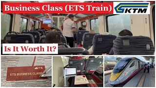 ETS Train Platinum, Business Class - KL Sentral to Ipoh - Ruby Lounge, Food, Facilities, Seating