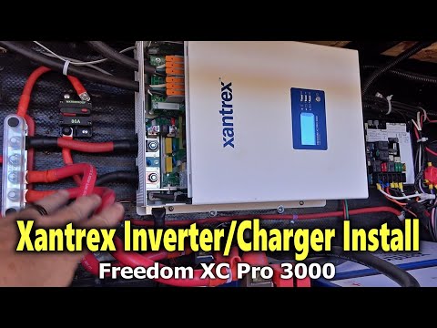 Xantrex RV Inverter/Charger Installation (Freedom XC Pro 3000) + Charge & Discharge Demos)