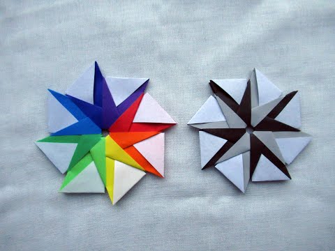 Origami compass star