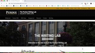 Using Purdue's OWL for Documentation