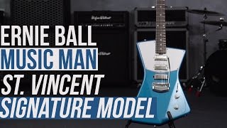 Video thumbnail for Ernie Ball Music Man St. Vincent Signature Guitar by Guitar World