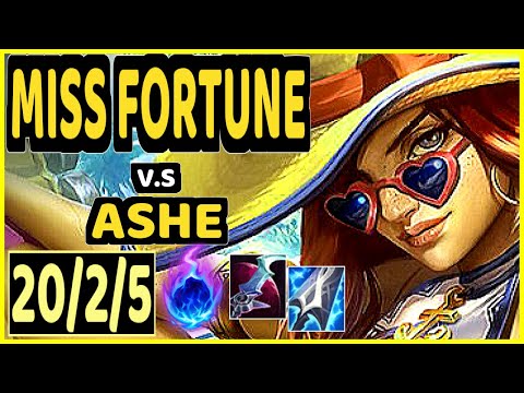 MISS FORTUNE vs ASHE - 20/2/5 KDA BOTTOM ADC GAMEPLAY - EUW Ranked MASTER