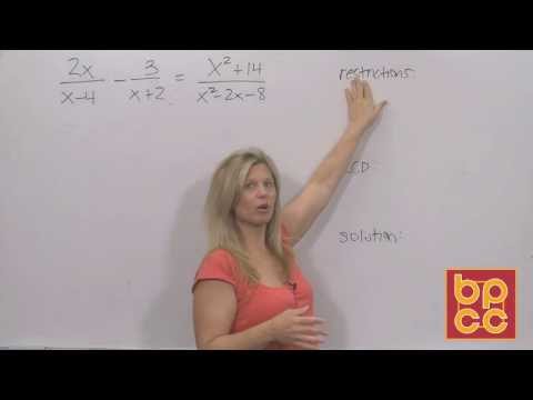 Math 102 Module 5.3 - Solving Rational Equations