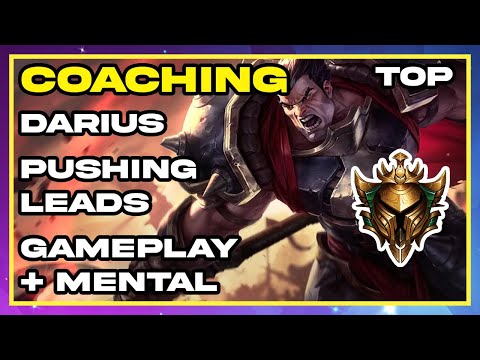 Coaching a Gold Darius Top on Pushing Leads + Better Gameplay + Mental | League of Legends Coaching