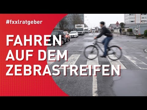 Zebrastreifen überqueren mit dem Fahrrad | Regeln im Straßenverkehr