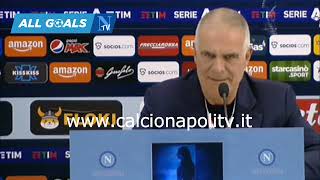 Napoli-Genoa 3-0 15/5/22 conferenza stampa Alberto Zangrillo