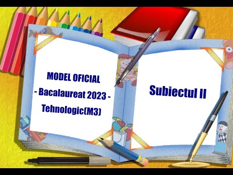 MODEL OFICIAL - Bacalaureat 2023 - Tehnologic(M3)-Matematica-Subiectul II