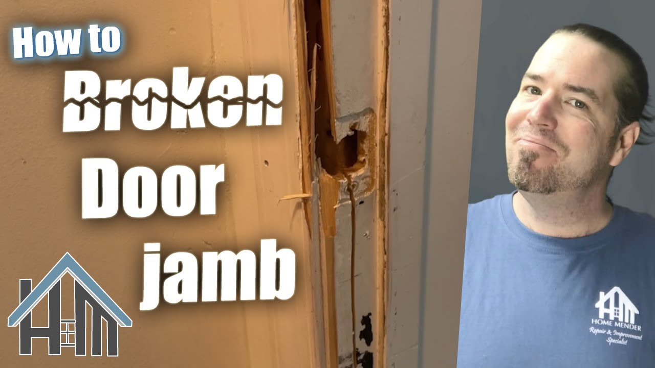How to repair replace broken door jamb,  fix interior door jamb and casing. Easy!