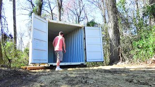 NEW 20ft Shipping Container Has Arrived - 146 sq ft Tiny House Container Airbnb !!
