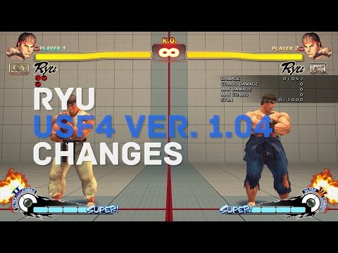 USF4 Ryu ver 1.04 Changes