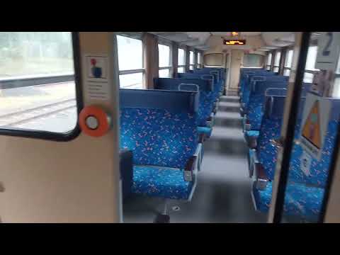 Interiér motorového vozu M296.1 (854.021-retro) (Posílené soupravy na Hejnické slavnosti 2023)