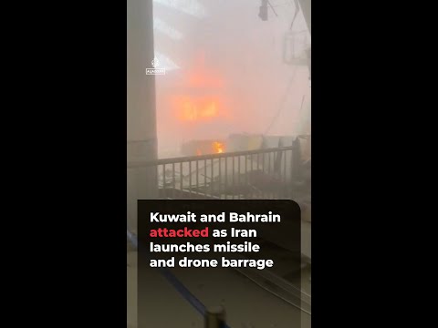 Kuwait and Bahrain attacked as Iran launches missile and drone barrage | AJ#shorts